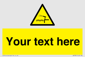 Custom warning water cannon